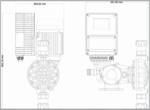 water metering pump installation